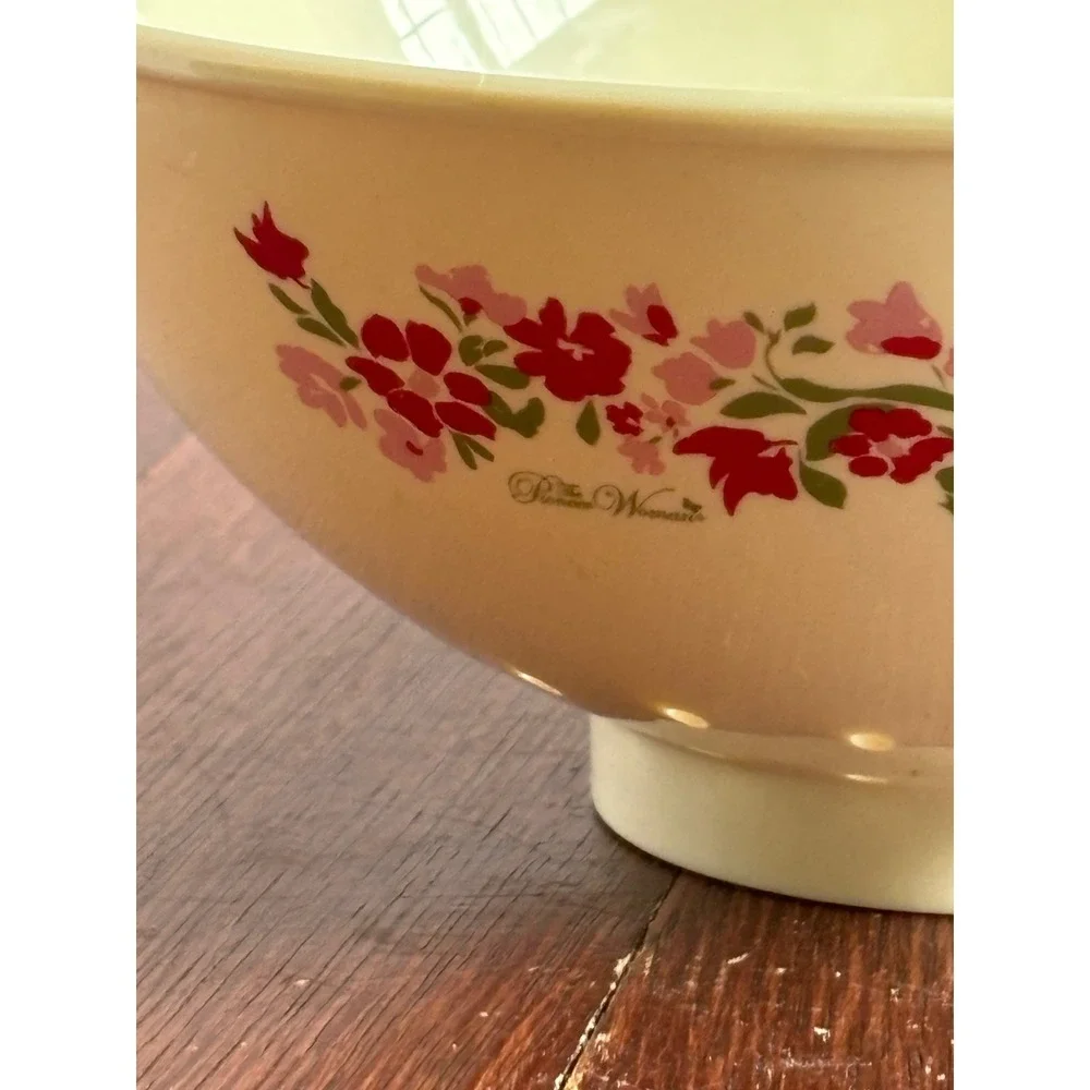 Pioneer Woman Melamine Colander Floral Red Pink Cream Berry Strainer 7.5 Inch